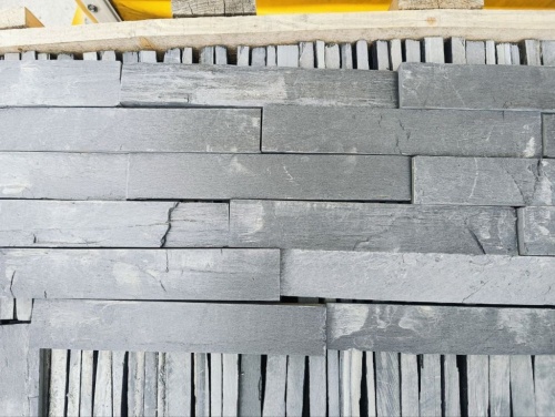 Плитка чёрная из натурального камня фасадная 30 см * 5 см, толщина 7 мм -30 мм купить в Среднеуральске