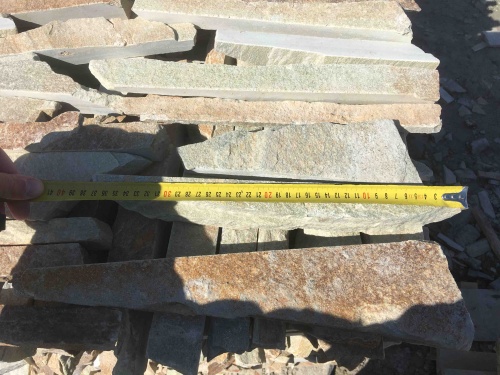 Горбушка златолит золотистый для облицовки купить в Среднеуральске