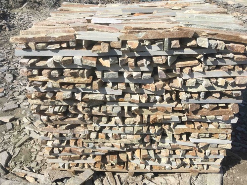 Горбушка златолит золотистый для облицовки купить в Среднеуральске