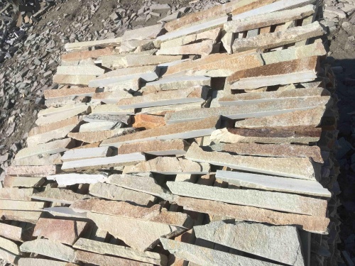 Горбушка златолит золотистый для облицовки купить в Среднеуральске